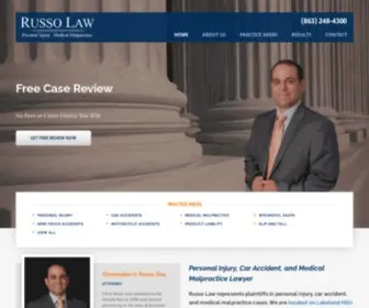 Chrisrussolaw.com(Chris Russo) Screenshot