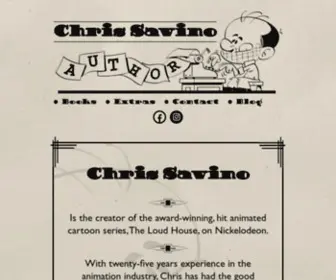 Chrissavinoauthor.com(Chris Savino) Screenshot