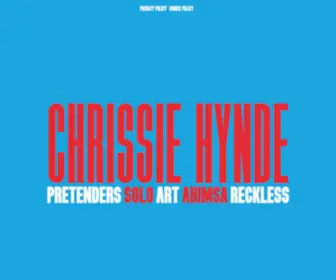 Chrissiehynde.com(LIVE DATES) Screenshot