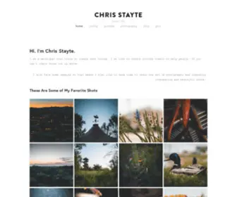 Chrisstayte.com(Chris) Screenshot