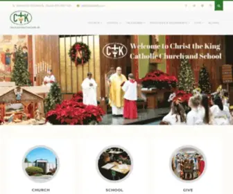 Christ-King.org(Church and School Fort Smith) Screenshot