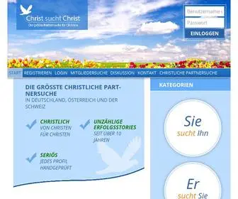 Christ-Sucht-Christ.de(Größte Christliche Partnersuche) Screenshot