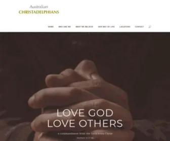 Christadelphian.org.au(Brothers & Sisters in Christ) Screenshot