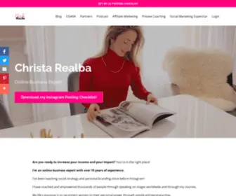 Christarealba.com(Christa Realba) Screenshot