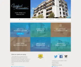 Christchurch-Accommodation.co.nz(Central City Apartments) Screenshot