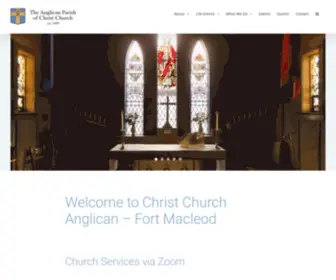 Christchurch-Anglican.ca(Fort Macleod) Screenshot