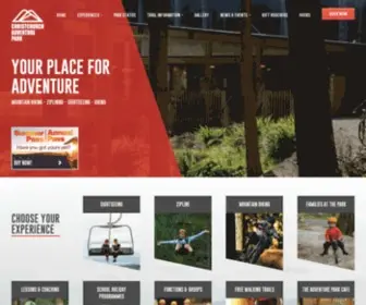 Christchurchadventurepark.com(Mountain Bike Trails) Screenshot