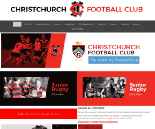 Christchurchfootballclub.co.nz(Christchurch Football Club) Screenshot