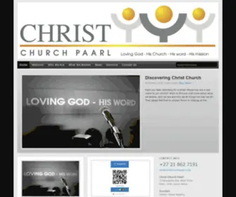 Christchurchpaarl.co.za(God's Word Above All Things) Screenshot