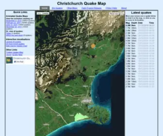 Christchurchquakemap.co.nz(Christchurch Quake Map) Screenshot