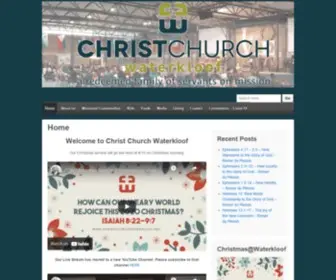 Christchurchwaterkloof.org(Christ Church Waterkloof) Screenshot
