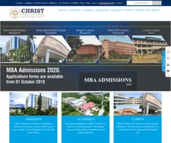 Christcollege.edu(CHRIST (Deemed to be University)) Screenshot
