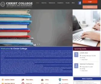 Christcollegemalur.com(Christ College of Science and Management) Screenshot