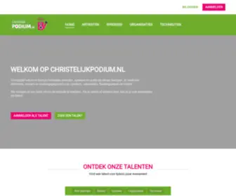Christelijkpodium.nl(Alle christelijke artiesten & spreker) Screenshot