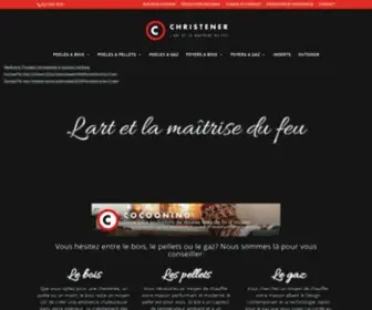 Christener.com(Christener Cheminées SA) Screenshot