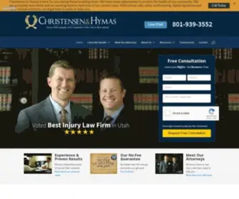 Christensenhymas.com(Utah Personal Injury Attorney) Screenshot