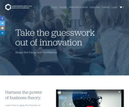 Christenseninstituteexecutivelearning.org(Christensen Institute Executive Learning) Screenshot