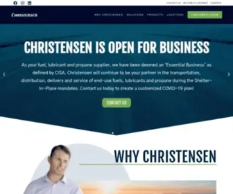 Christensenusa.com(Fuels, Lubricants & Propane Products Suppliers) Screenshot