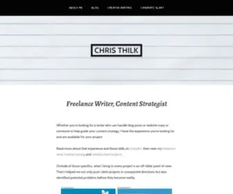 Christhilk.com(Freelance Writer) Screenshot