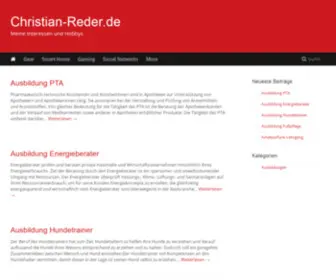 Christian-Reder.de(Meine Interessen und Hobbys) Screenshot