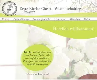 Christian-Science-Stuttgart.de(Erste Kirche Christi Wissenschaftler Stuttgart) Screenshot