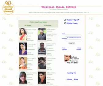 Christian-Shaadi.net(Christian Shaadi Network) Screenshot