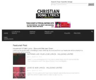 Christian-Songlyrics.net(Christian Song Lyrics) Screenshot
