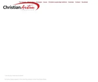 Christianaction.com(Christian Action Commission) Screenshot