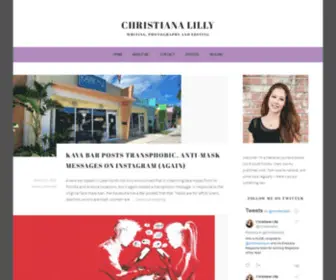 Christianalilly.com(Writing, photography and editing) Screenshot