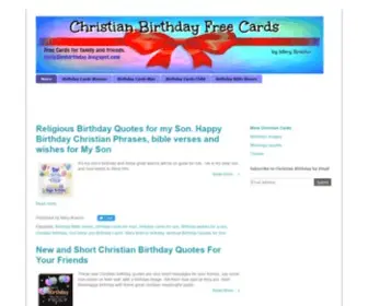 Christianbirthday.com(Christian Birthday Cards & Wishes) Screenshot