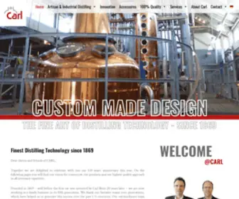 Christiancarl.com(Brennerei-Anlagen Hersteller Carl GmbH Maschinen und Anlagen für Brennereien) Screenshot