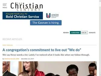 Christiancentury.org(The Christian Century) Screenshot