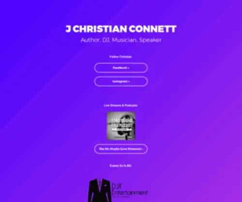 Christianconnett.com(J Christian Connett) Screenshot
