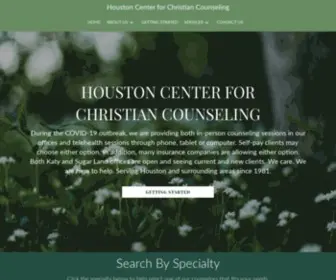 Christiancounselinghouston.com(Houston Center for Christian Counseling) Screenshot