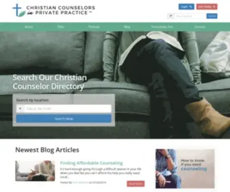 Christiancounselornearme.com(Christian Counselors in Private Practice) Screenshot