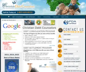 Christiandebtcounselors.net(Christian Debt Counselors) Screenshot