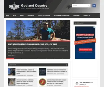 Christianfighterpilot.com(Military Religious Freedom and Christian Service) Screenshot