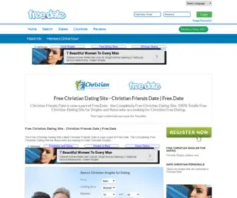 Christianfriendsdate.com(Top Free Christian Dating Site) Screenshot