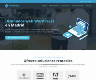 Christiangamero.com(Diseñador Web Freelancer experto en Wordpress) Screenshot