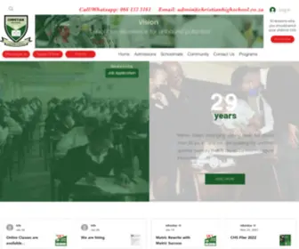 Christianhighschool.co.za(Christian High School) Screenshot