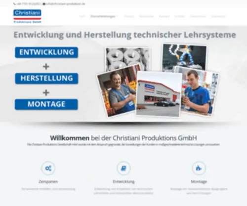 Christiani-Produktion.de(Unsere Schwerpunte) Screenshot