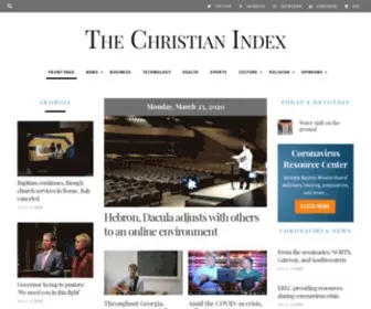 Christianindex.org(The Christian Index) Screenshot