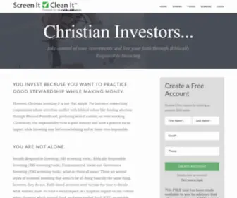 Christianinvestingtool.com(Free Screening Tool for Biblically Responsible Investing (BRI)) Screenshot