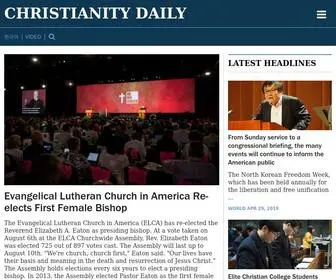 Christianitydaily.com(Christianity Daily) Screenshot