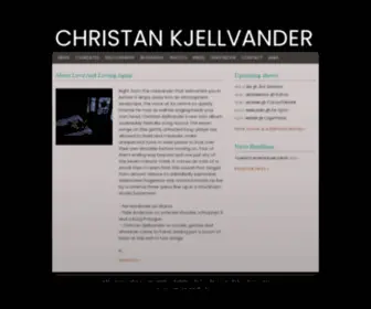 Christiankjellvander.com(Christian Kjellvander) Screenshot