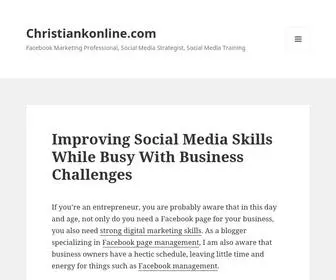 Christiankonline.com(Facebook Marketing Professional) Screenshot