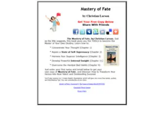 Christianlarsonmasteryoffate.com(Mastery of fate) Screenshot