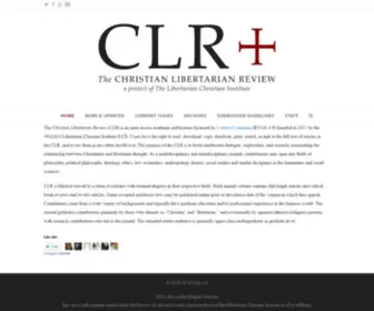 Christianlibertarianreview.com(The Christian Libertarian Review) Screenshot