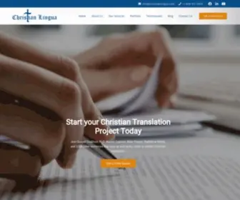 Christianlingua.com(World's Largest Christian Translation Service Provider) Screenshot