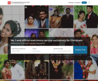 Christianmatrimony.com(Christian Matrimonial) Screenshot